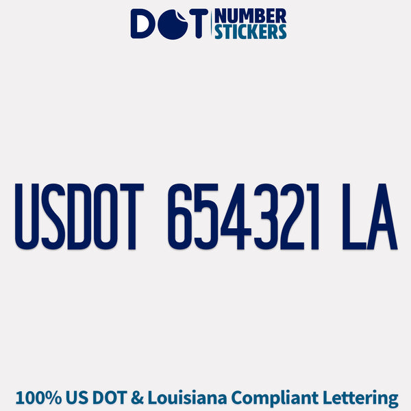 usdot sticker louisiana