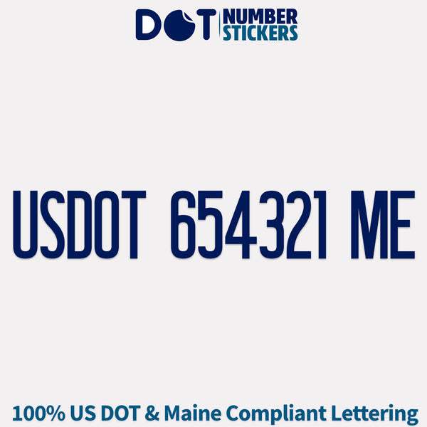 usdot sticker maine