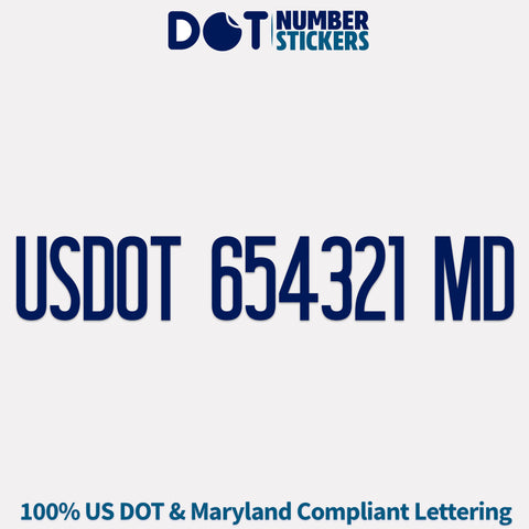 usdot sticker maryland