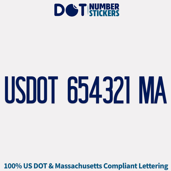 USDOT Number Sticker For Dept of Transportation Compliance