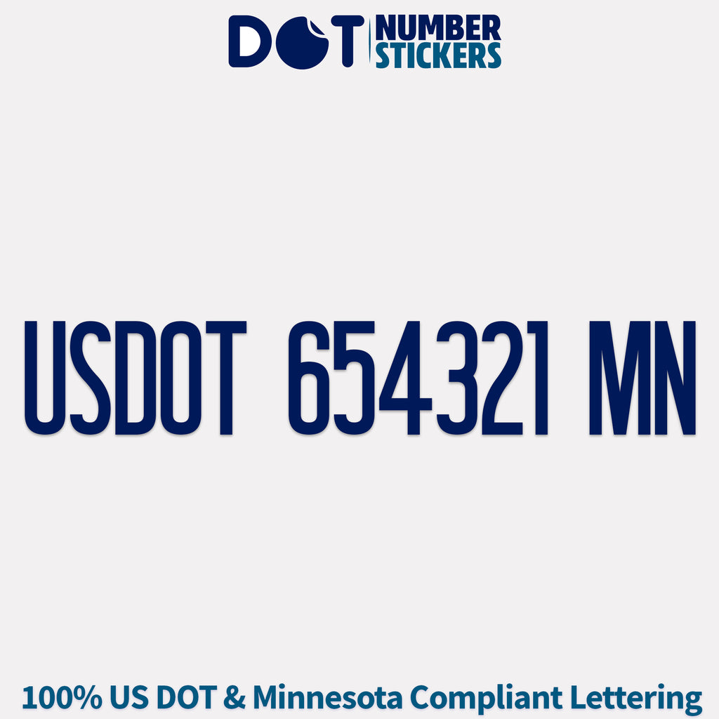 USDOT Number Decal (Minnesota) – dotnumberstickers