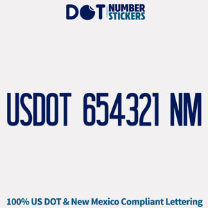 usdot sticker New Mexico