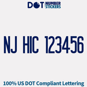 nj hic number sticker