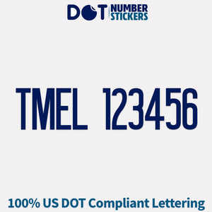 tmel number sticker