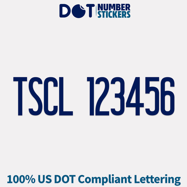 TSCL number sticker