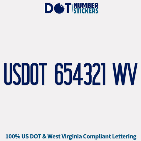 usdot sticker west virginia